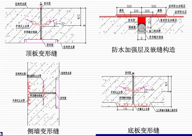 东河变形缝防水